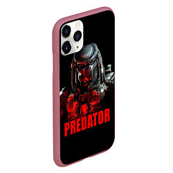 Чехол iPhone 11 Pro матовый Iron Predator, цвет: 3D-малиновый — фото 2