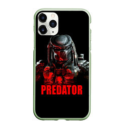 Чехол iPhone 11 Pro матовый Iron Predator, цвет: 3D-салатовый