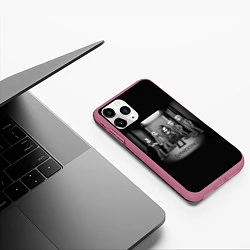 Чехол iPhone 11 Pro матовый Evanescence Band, цвет: 3D-малиновый — фото 2