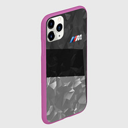 Чехол iPhone 11 Pro матовый BMW: Black Design, цвет: 3D-фиолетовый — фото 2