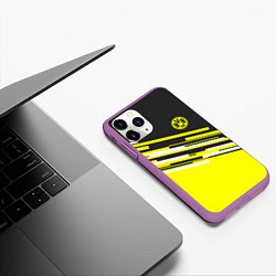 Чехол iPhone 11 Pro матовый Borussia FC: Sport Line 2018, цвет: 3D-фиолетовый — фото 2