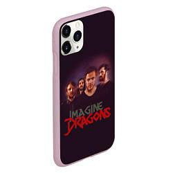 Чехол iPhone 11 Pro матовый Группа Imagine Dragons, цвет: 3D-розовый — фото 2