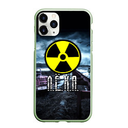 Чехол iPhone 11 Pro матовый S.T.A.L.K.E.R: Леха, цвет: 3D-салатовый