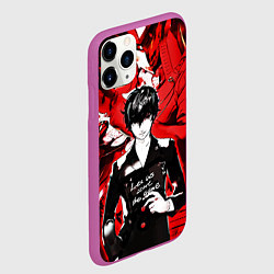 Чехол iPhone 11 Pro матовый Persona 5, цвет: 3D-фиолетовый — фото 2