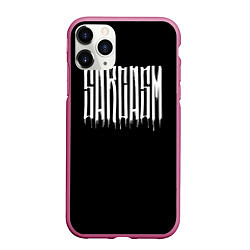 Чехол iPhone 11 Pro матовый Sarcasm, цвет: 3D-малиновый