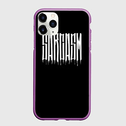 Чехол iPhone 11 Pro матовый Sarcasm, цвет: 3D-фиолетовый