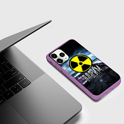 Чехол iPhone 11 Pro матовый S.T.A.L.K.E.R: Вадим, цвет: 3D-фиолетовый — фото 2