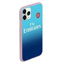 Чехол iPhone 11 Pro матовый Arsenal FC: Blue Away 17/18, цвет: 3D-розовый — фото 2