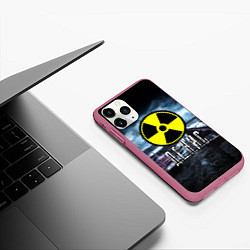 Чехол iPhone 11 Pro матовый S.T.A.L.K.E.R: Денис, цвет: 3D-малиновый — фото 2