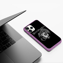 Чехол iPhone 11 Pro матовый Deep Purple: Dark Dragon, цвет: 3D-фиолетовый — фото 2