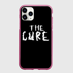 Чехол iPhone 11 Pro матовый The Cure: Logo, цвет: 3D-малиновый