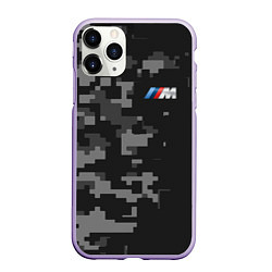 Чехол iPhone 11 Pro матовый BMW БМВ, цвет: 3D-светло-сиреневый