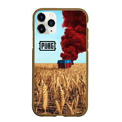 Чехол iPhone 11 Pro матовый PUBG Box, цвет: 3D-коричневый