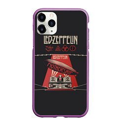 Чехол iPhone 11 Pro матовый Led Zeppelin: Mothership, цвет: 3D-фиолетовый