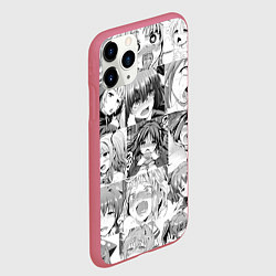 Чехол iPhone 11 Pro матовый Японская анимация компиляция, цвет: 3D-малиновый — фото 2