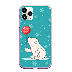Чехол iPhone 11 Pro матовый Cold Bear, цвет: 3D-розовый