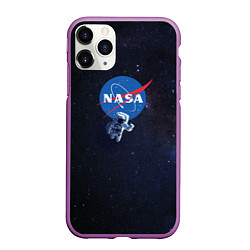 Чехол iPhone 11 Pro матовый NASA: Hello World, цвет: 3D-фиолетовый