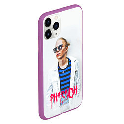 Чехол iPhone 11 Pro матовый Pharaoh: White side, цвет: 3D-фиолетовый — фото 2