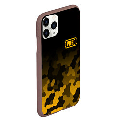 Чехол iPhone 11 Pro матовый PUBG: Military Honeycomb, цвет: 3D-коричневый — фото 2