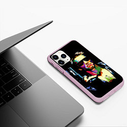Чехол iPhone 11 Pro матовый Terminator Art, цвет: 3D-розовый — фото 2