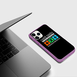 Чехол iPhone 11 Pro матовый Ed Sheeran: I hate math, цвет: 3D-фиолетовый — фото 2