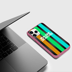 Чехол iPhone 11 Pro матовый Imagine Dragons: Evolve Lines, цвет: 3D-малиновый — фото 2