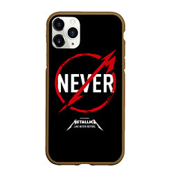 Чехол iPhone 11 Pro матовый Metallica: Like Never Before, цвет: 3D-коричневый