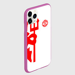 Чехол iPhone 11 Pro матовый FCMU Devil, цвет: 3D-фиолетовый — фото 2