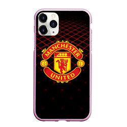 Чехол iPhone 11 Pro матовый FC MU: Red Lines, цвет: 3D-розовый