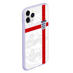 Чехол iPhone 11 Pro матовый Сборная Англии, цвет: 3D-светло-сиреневый — фото 2
