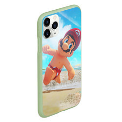 Чехол iPhone 11 Pro матовый Super Mario Summer Odyssey, цвет: 3D-салатовый — фото 2