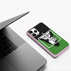 Чехол iPhone 11 Pro матовый Rainbow Six Siege: Caveira, цвет: 3D-розовый — фото 2