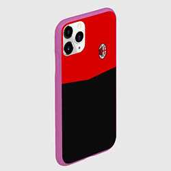 Чехол iPhone 11 Pro матовый АC Milan: R&B Sport, цвет: 3D-фиолетовый — фото 2