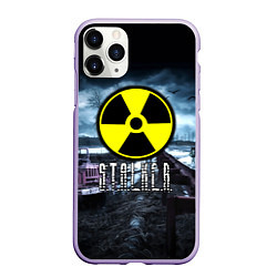 Чехол iPhone 11 Pro матовый S.T.A.L.K.E.R: Radiation, цвет: 3D-светло-сиреневый