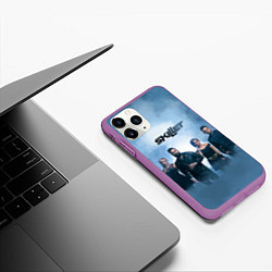Чехол iPhone 11 Pro матовый Skillet: Smoke, цвет: 3D-фиолетовый — фото 2