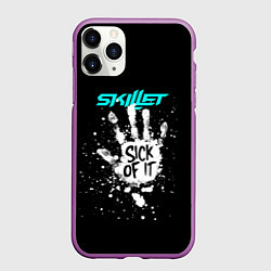 Чехол iPhone 11 Pro матовый Skillet: Sick of it, цвет: 3D-фиолетовый