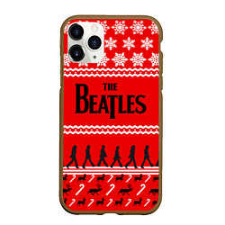 Чехол iPhone 11 Pro матовый The Beatles: New Year, цвет: 3D-коричневый