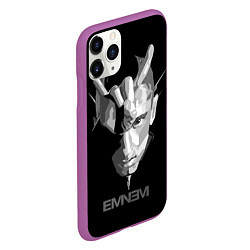 Чехол iPhone 11 Pro матовый Eminem B&G, цвет: 3D-фиолетовый — фото 2