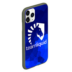 Чехол iPhone 11 Pro матовый Team Liquid: Polygons, цвет: 3D-темно-зеленый — фото 2