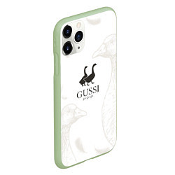 Чехол iPhone 11 Pro матовый GUSSI Ga-Ga-Ga, цвет: 3D-салатовый — фото 2