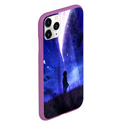 Чехол iPhone 11 Pro матовый Your Name, цвет: 3D-фиолетовый — фото 2