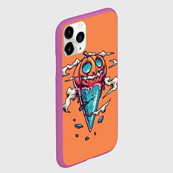 Чехол iPhone 11 Pro матовый Тыквенное мороженое, цвет: 3D-фиолетовый — фото 2
