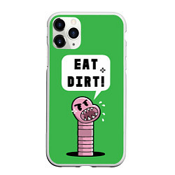 Чехол iPhone 11 Pro матовый Eat Dirt