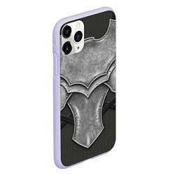 Чехол iPhone 11 Pro матовый Рыцарь в доспехах, цвет: 3D-светло-сиреневый — фото 2