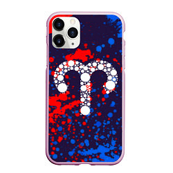 Чехол iPhone 11 Pro матовый Яркий Овен, цвет: 3D-розовый