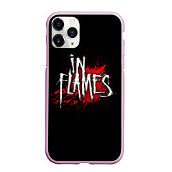 Чехол iPhone 11 Pro матовый In Flames, цвет: 3D-розовый