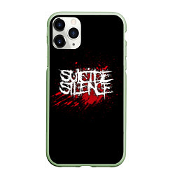 Чехол iPhone 11 Pro матовый Suicide Silence Blood