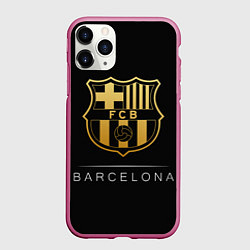 Чехол iPhone 11 Pro матовый Barcelona Gold Edition, цвет: 3D-малиновый