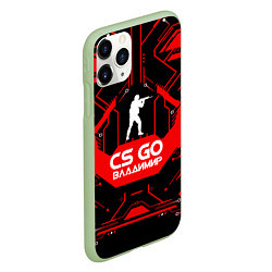 Чехол iPhone 11 Pro матовый CS:GO - Владимир, цвет: 3D-салатовый — фото 2