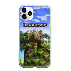 Чехол iPhone 11 Pro матовый Майнкрафт: Владимир